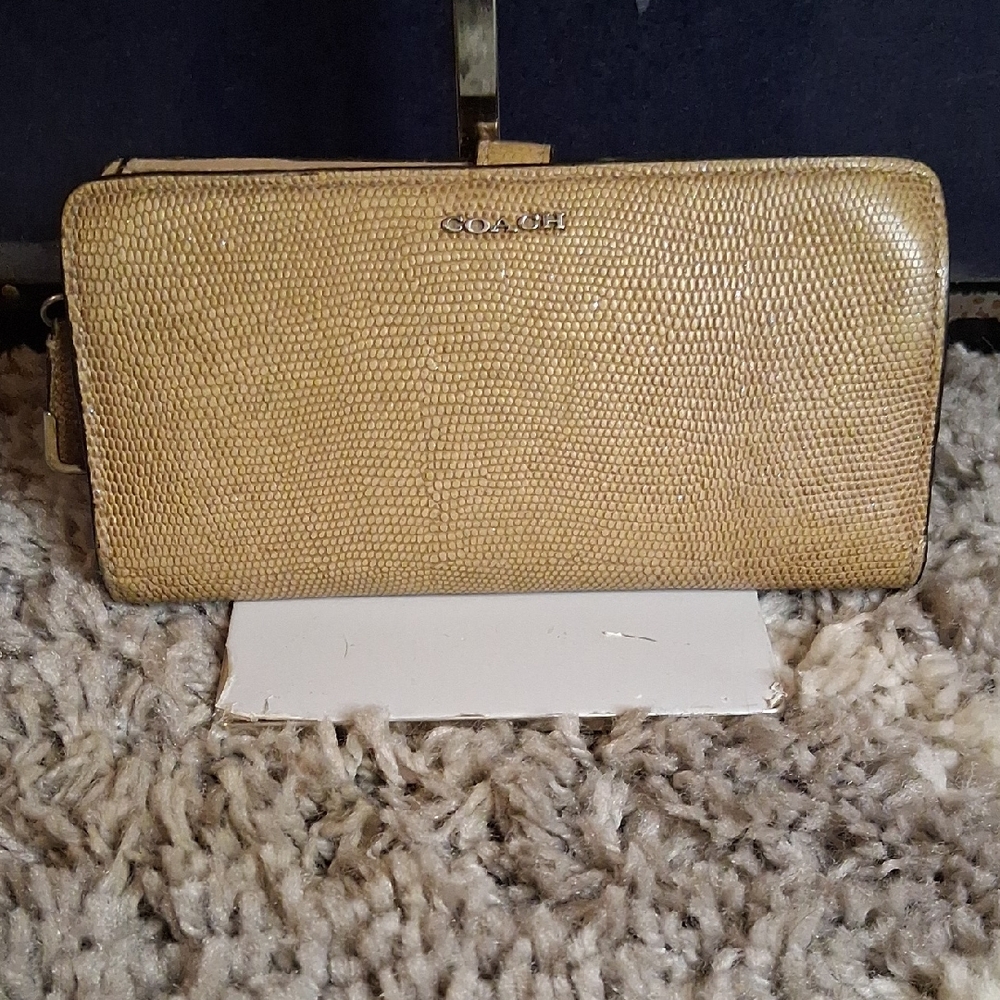Coach Metallic Gold Women's Wallet